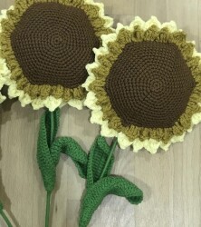 Amigurumi Örgü Ayçiçeği - 1