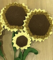 Amigurumi Örgü Ayçiçeği - 2