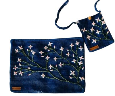 Amigurumi Örgü Ekolojik Laptop Kılıfı Ve Telefon Çantası Set - 1