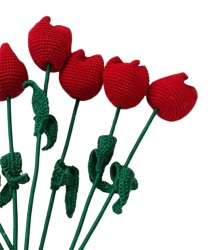 Amigurumi Örgü Gül - Yeşilay