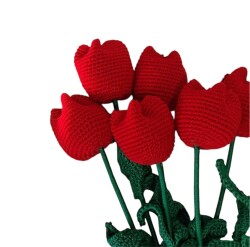 Amigurumi Örgü Gül - 2