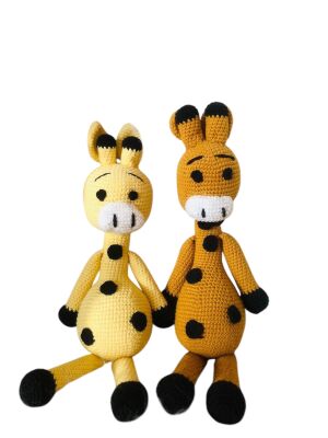 Amigurumi Örgü Sevimli Zürafa Oyuncak - 1