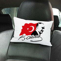 Yeşilay - Atatürk Temalı Araç Koltuk Yastığı