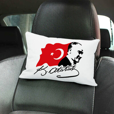 Atatürk Temalı Araç Koltuk Yastığı - 1