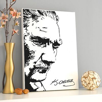 Atatürk Temalı Dekoratif Kanvas Tablo