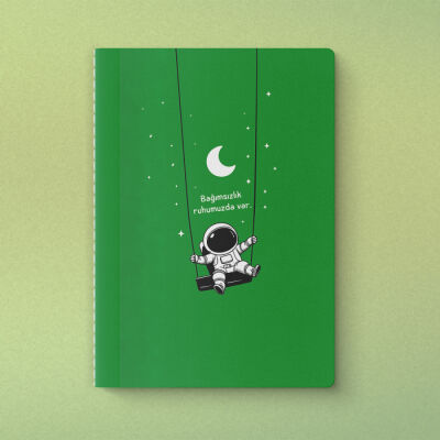 Bağımsızlık Ruhumuzda Var Yeşilay Mottolu Defter - 1