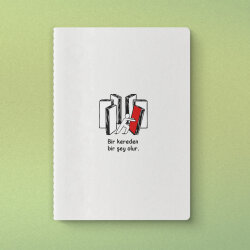 Bir Kereden Bir Şey Olur Yeşilay Mottolu Defter - Yeşilay