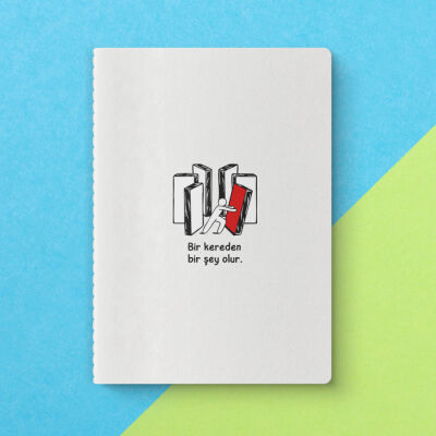 Bir Kereden Bir Şey Olur Yeşilay Mottolu Defter - 3