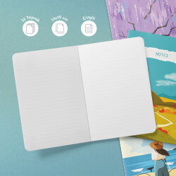 Bisiklet Serisi 3'lü Defter Seti - 3