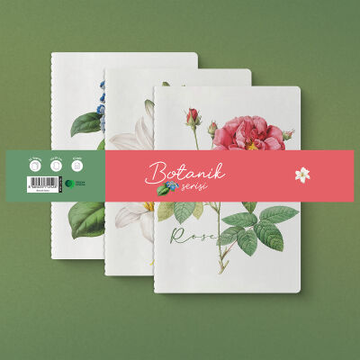 Botanik Serisi 3'lü Defter Seti - 1
