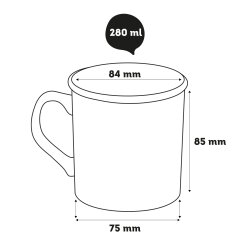 Çiçek Desenli Renkli Seramik Kupa - 4