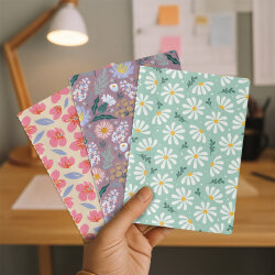 Çiçek Serisi 3'lü Defter Seti - 4