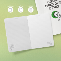 Ctrl+Z Hayatı Geri Almaz Yeşilay Mottolu Defter - 2