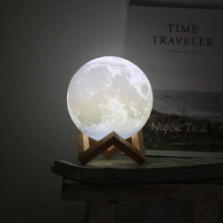 Dekoratif 3D Ay Gece Lambası - 2
