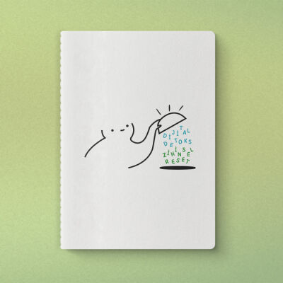 Dijital Detoks Zihinsel Reset Yeşilay Mottolu Defter - 1