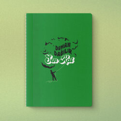 Duman Dağılır Sen Kal Yeşilay Mottolu Defter - Yeşilay