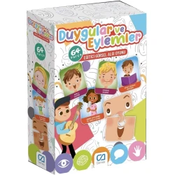 Duygu ve Eylemler 64 Parçalı Eğitici Görsel Algı Oyunu
