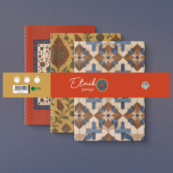 Etnik Serisi 3'lü Defter Seti - Yeşilay