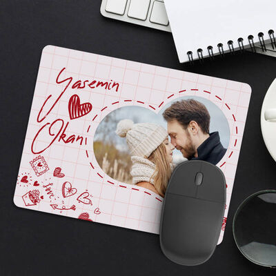 Fotoğraflı Romantik Mousepad - 1