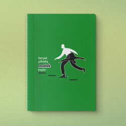 Gerçek Yükseliş Seninle Başlar Yeşilay Mottolu Defter - Yeşilay