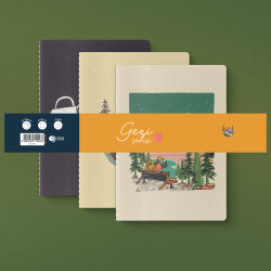 Gezi Serisi 3'lü Defter Seti - Yeşilay