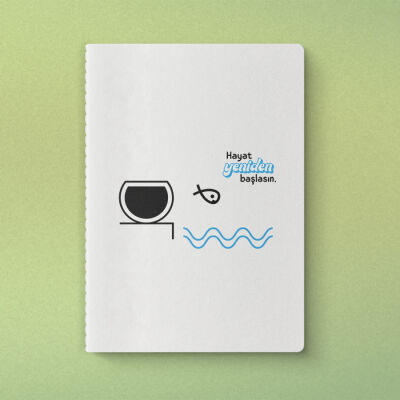 Hayat Yeniden Başlasın Yeşilay Mottolu Defter - 1