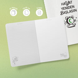Hayat Yeniden Başlasın Yeşilay Mottolu Defter - 2