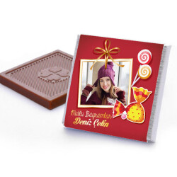 Hayırlı Bayramlar Mesajlı Bayram Çikolatası - 3