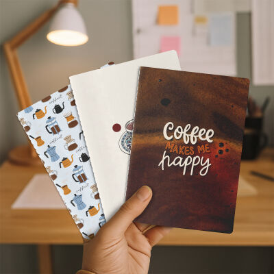 Kahve Serisi 3'lü Defter Seti - 4