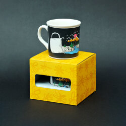 Kamp Desenli Antrasit Seramik Kupa - 3