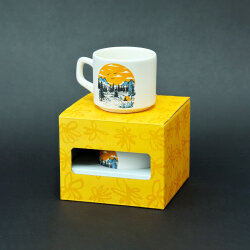 Kamp ve Dağ Desenli Seramik Kupa - 2