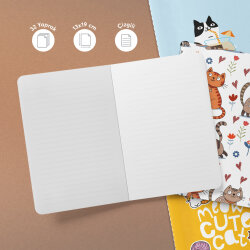 Kedi Serisi 3'lü Defter Seti - 3