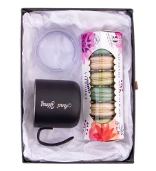 Kişiye Özel Çelik Kupa Ve Makaron Hediye Kutusu - 1