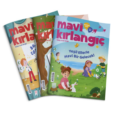 Mavi Kırlangıç Çocuk Dergisi 3 Aylık Paket - 2025 (Nisan-Mayıs-Haziran) - 1