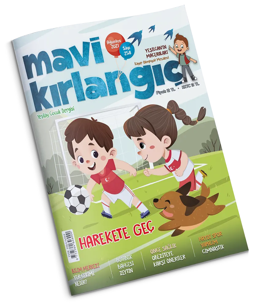 Yeşilay - Mavi Kırlangıç Çocuk Dergisi - Ağustos 2021