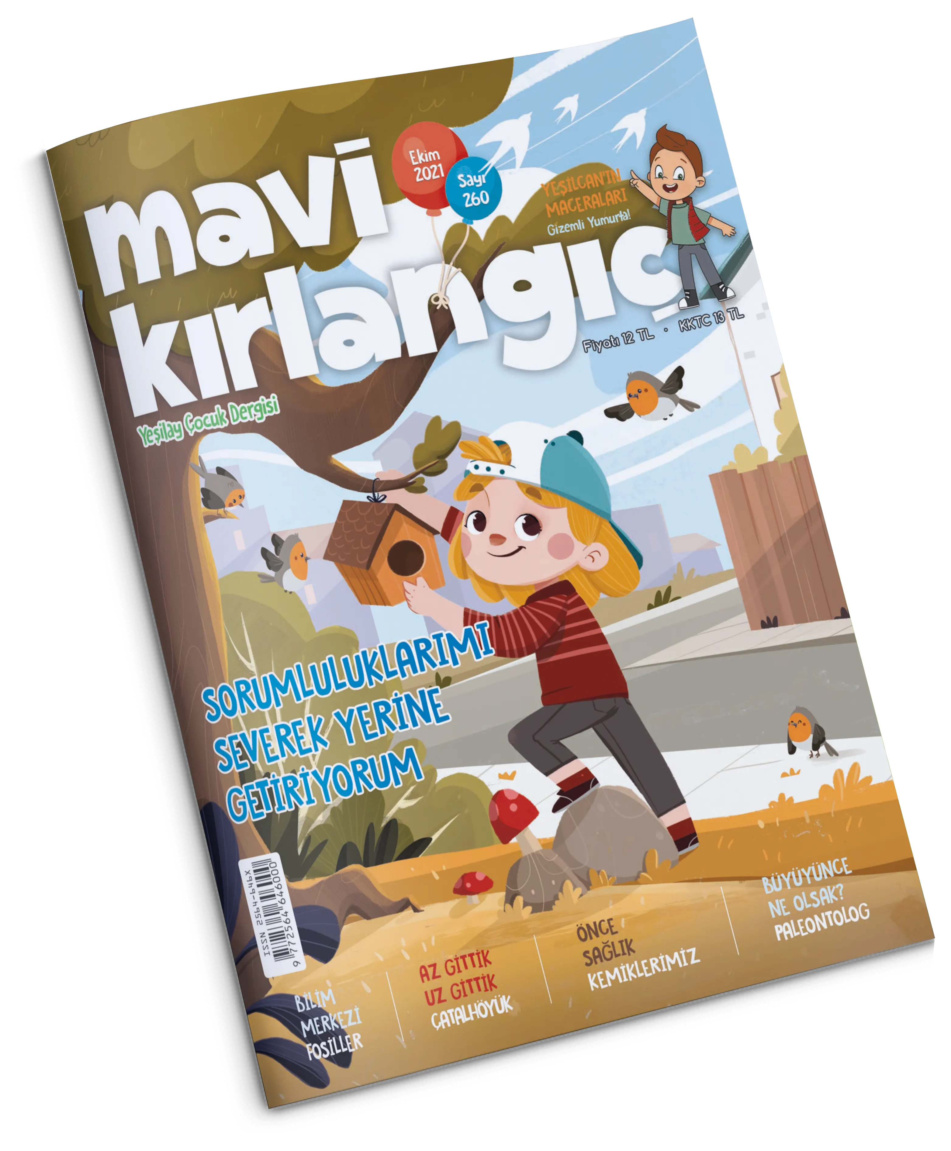 Yeşilay - Mavi Kırlangıç Çocuk Dergisi - Ekim 2021