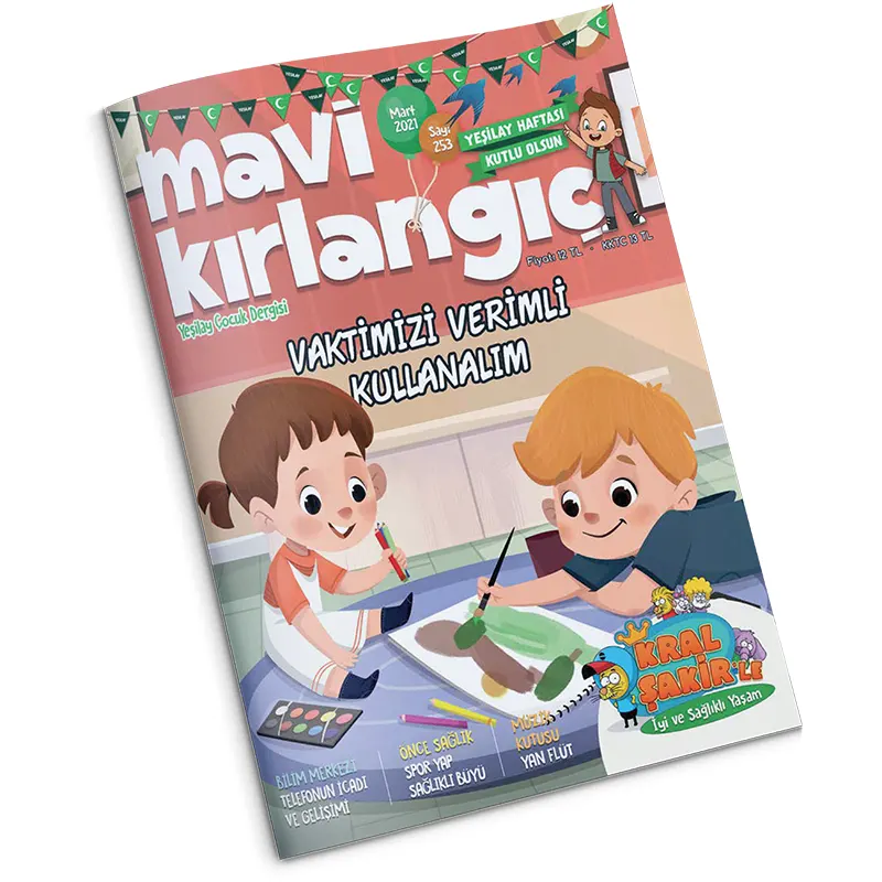 Yeşilay - Mavi Kırlangıç Çocuk Dergisi - Mart 2021