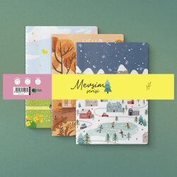 Mevsim Serisi 3'lü Defter Seti - Yeşilay