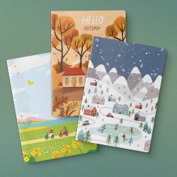 Mevsim Serisi 3'lü Defter Seti - 2