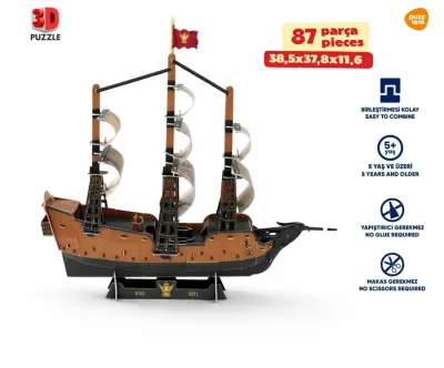 Piri Reis Gemisi 3D Puzzle - 3