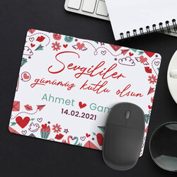Yeşilay - Romantik Sevgililer Günü Mesajlı Mousepad