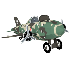 Planör Uçak 3D Puzzle 30 Parça - Yeşilay