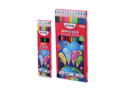 Tam Boy 12 Renk Boya Kalemi 18 Mm - Yeşilay