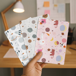 Uzay Serisi 3'lü Defter Seti - 4