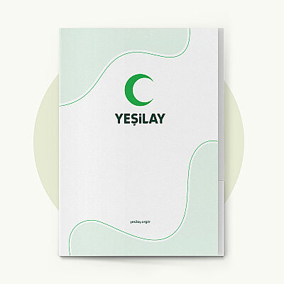 Yeşilay Logolu A4 Karton Cepli Dosya - 1