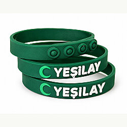 Yeşilay Logolu Çocuk Bileklik 18cm / Yeşil