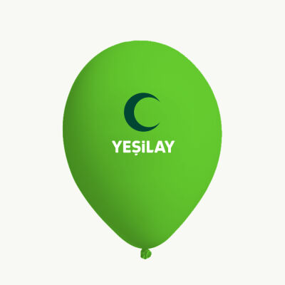 Yeşilay Logolu Yeşil Balon - 1