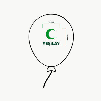 Yeşilay Logolu Yeşil Balon - 2