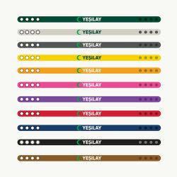 Yeşilay Logolu Yetişkin Bileklik 22 cm / Kırmızı