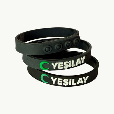 Yeşilay Logolu Yetişkin Bileklik 22 cm / Pembe - 2